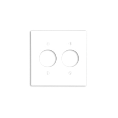 LEVITON Receptacle 2 Gang Wallplate 88052